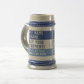 Geniet van je pensioen - bierpul (Voorkant links)