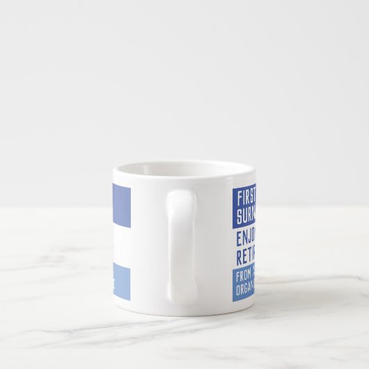 Geniet van je pensioen - espresso kop (Achterkant)