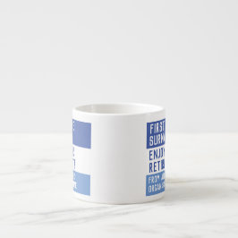 Geniet van je pensioen - espresso kop