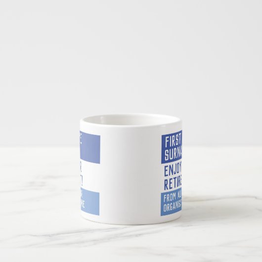 Geniet van je pensioen - espresso kop (Voorkant)