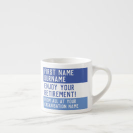 Geniet van je pensioen - espresso kop