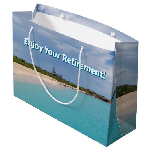 Geniet van je pensioen groot cadeauzakje (Achterkant Gekanteld)