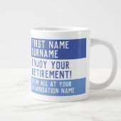 Geniet van je pensioen - grote koffiekop (Rechts)