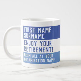 Geniet van je pensioen - grote koffiekop