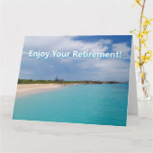 Geniet van je pensioen! kaart (Gele Bloem)