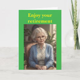 Geniet van je pensioen. kaart