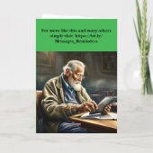 Geniet van je pensioen. kaart (Achterkant)