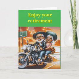 Geniet van je pensioen. kaart