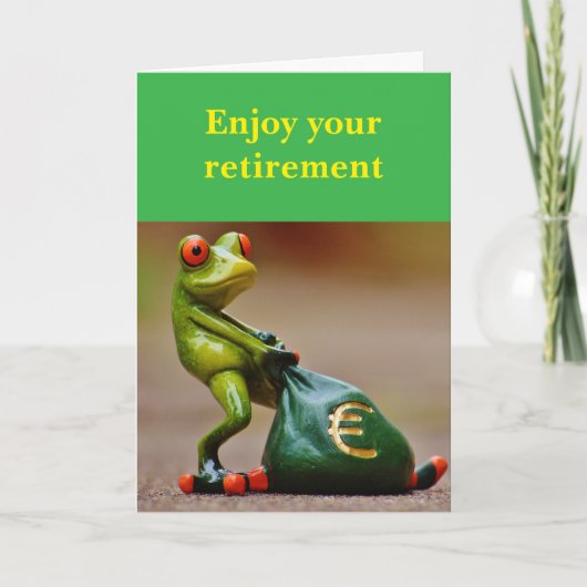 Geniet van je pensioen. kaart (Voorkant)