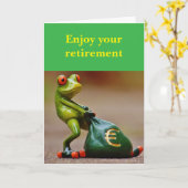 Geniet van je pensioen. kaart (Gele Bloem)