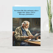 Geniet van je pensioen. kaart (Achterkant)