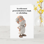 Geniet van je pensioen. kaart (Gele Bloem)
