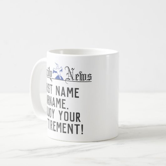 Geniet van je pensioen - koffiemok (Voorkant links)