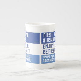 Geniet van je pensioen - porselein kop