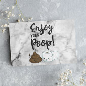 Geniet van je poep Funny Bathroom Humor Gastenboek