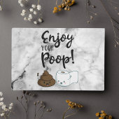 Geniet van je poep Funny Bathroom Humor Gastenboek