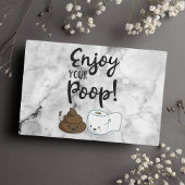 Geniet van je poep Funny Bathroom Humor Gastenboek