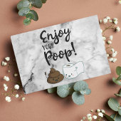 Geniet van je poep Funny Bathroom Humor Gastenboek