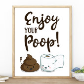 Geniet Van Je Poep Grappige Badkamer Decoratie Pos