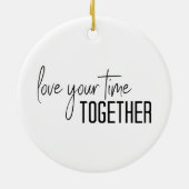 Geniet van je tijd samen keramisch ornament (Achterkant)