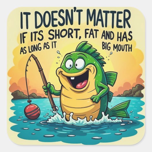 Geniet van je unieke charme: vierkante sticker (Voorkant)