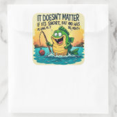 Geniet van je unieke charme: vierkante sticker (Tas)