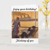 Geniet van je verjaardag kaart (Gele Bloem)