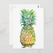 Geniet van je zomerse feestdagen briefkaart (Voorkant / Achterkant)