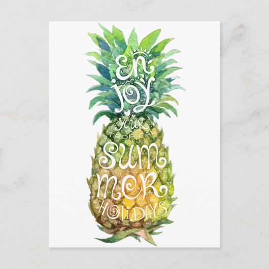 Geniet van je zomerse feestdagen briefkaart (Voorkant)