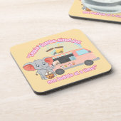 Geniet van jumboformaat, één bubbel tegelijk bier onderzetter (Linkerzijde)