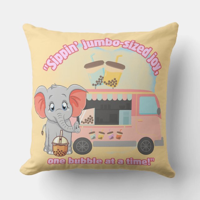 Geniet van jumboformaat, één bubbel tegelijk kussen (Voorkant)