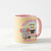 Geniet van jumboformaat, één bubbel tegelijk mok (Voorkant rechts)