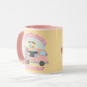 Geniet van jumboformaat, één bubbel tegelijk mok (Voorkant links)