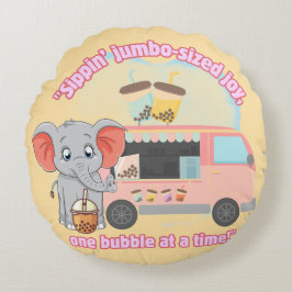 Geniet van jumboformaat, één bubbel tegelijk rond kussen