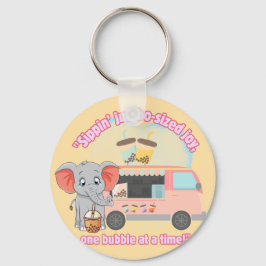 Geniet van jumboformaat, één bubbel tegelijk sleutelhanger