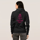 Geniet van kalm rustige ritssluiting voor vrouwen hoodie (Achterkant volledig)