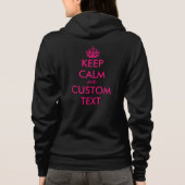 Geniet van kalm rustige ritssluiting voor vrouwen hoodie (Achterkant)