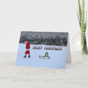 Geniet van kerstWenskaart! Bedankkaart