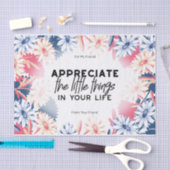 Geniet van kleine citaten tissuepapier (Craft)