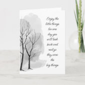 Geniet van kleine dingen Inspirerend leven citaat Kaart (Voorkant)