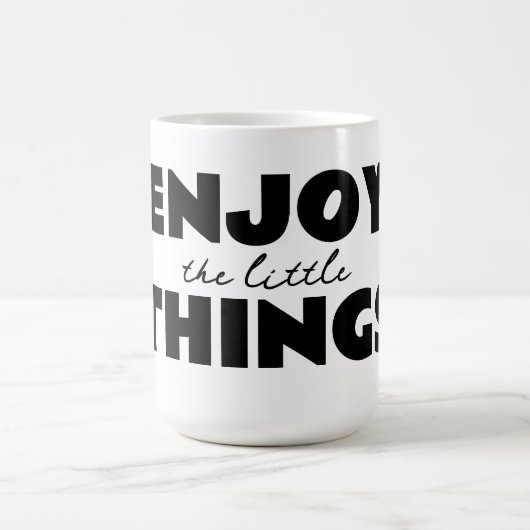 Geniet van kleine dingen mok (Midden)