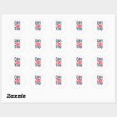 Geniet van kleine dingen ronde sticker (Vel)
