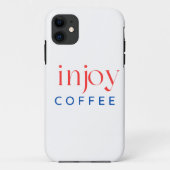 Geniet van koffie typografie kunst Case-Mate iPhone case (Achterkant)