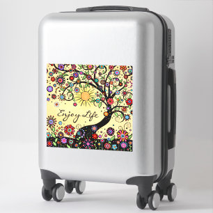 "Geniet van leven" Fun Cheeful Sticker