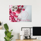 geniet van leven poster (Thuiskantoor)