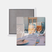 Geniet van Life Juice Restaurant Menu Magnet (Voorkant / Achterkant)