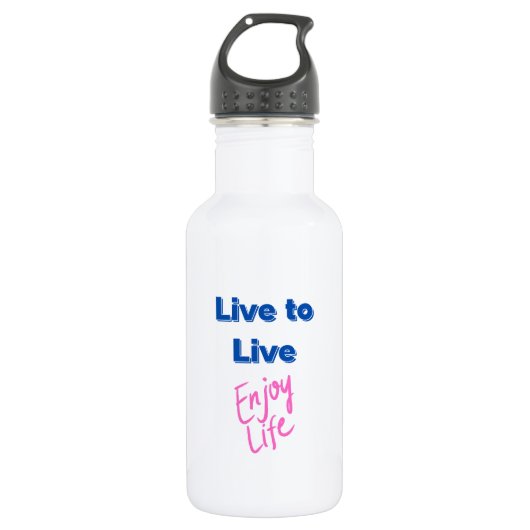 Geniet van Life Water Bottle Waterfles (Voorkant)