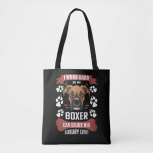 Geniet van Luxury Life, Boxer Tote Bag