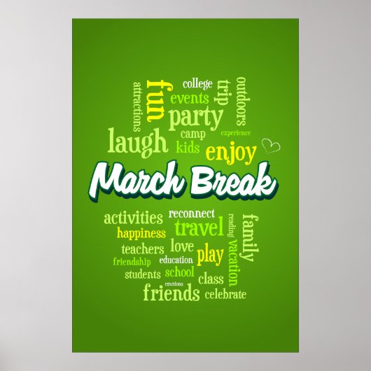 Geniet van maart Break Poster (Voorkant)