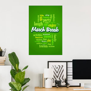 Geniet van maart Break Poster